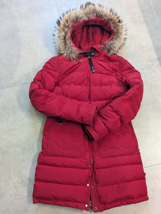 Parajumpers Jackets & Blazers - Parajumpers Light Long Bear Jacket M Red | Fur Hood Down Puffer Coat PJS